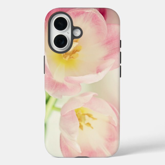 Soft Vintage Pink Tulips Case-Mate iPhone Case (Back)