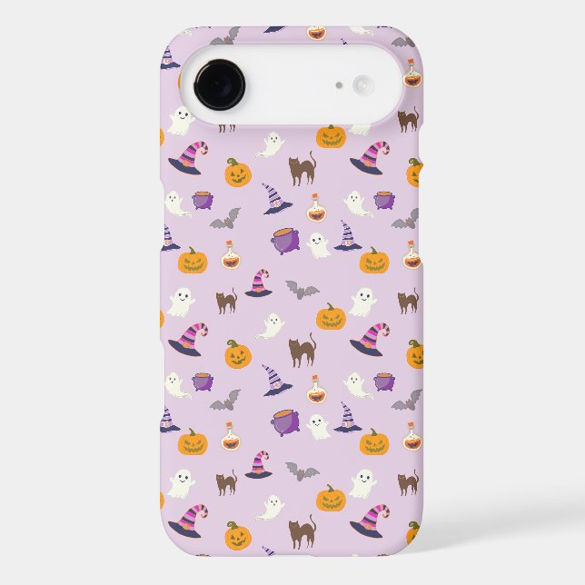Soft violet Halloween Seamless Pattern - Spooky (Back)