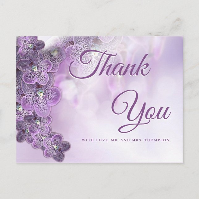 Soft Violet Orchid design Postcard (Front)