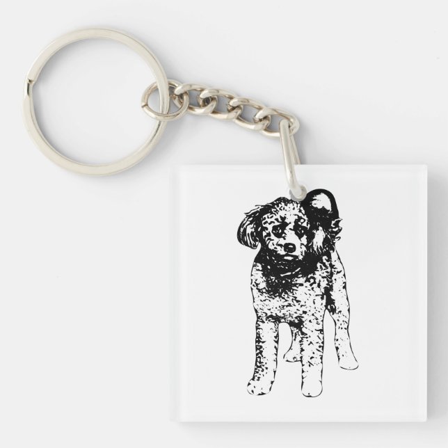 Soft Walks Key Charm Ring (Front)