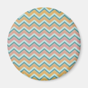 Soft Warm Colours ZigZag Magnet