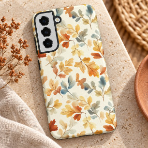 Soft Watercolor Autumn Leaves Samsung Galaxy Case