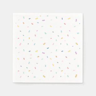 Soft Watercolor Confetti Pattern Napkin