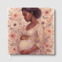 Soft Watercolor Floral Black Baby Shower