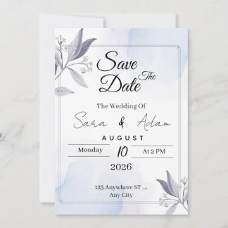 Soft Watercolor Floral Card