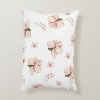Soft Watercolor Floral Seamless Pattern Decorative Cushion
