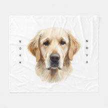 Soft Watercolor Golden Retriever Dog
