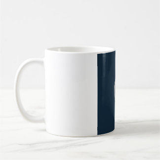 Soft Watercolor Moon Phase Mug - Deep Navy And Sil
