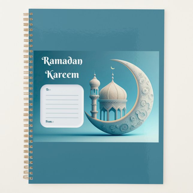 Soft Watercolor Mosque Ramadan Serenity Planner (Front)