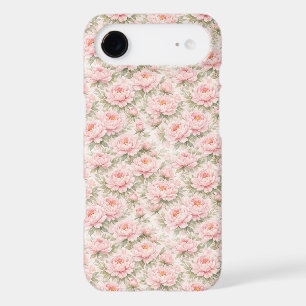 Soft Watercolor Peony Floral Seamless Pattern