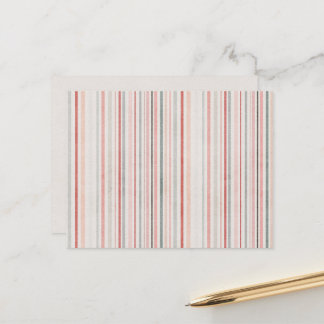 Soft Watercolor Stripes Postcard