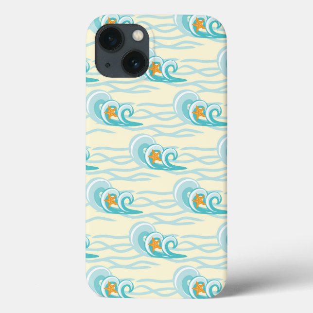 Soft Waves Pattern Case-Mate iPhone Case (Back)