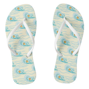 Soft Waves Pattern Jandals