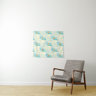 Soft Waves Pattern Tapestry
