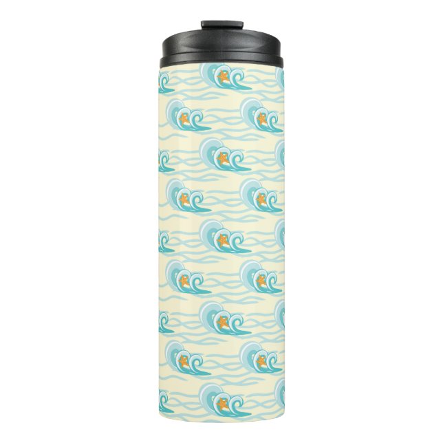 Soft Waves Pattern Thermal Tumbler (Front)