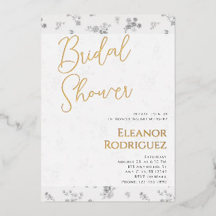 Soft White Bridal Shower Invite