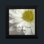 Soft White Daisy Wedding Gift Box<br><div class="desc">Customise the pretty Soft White Daisy Wedding Gift Box with the personal names of the bride and groom and marriage ceremony date to create a personalised keepsake gift for the newlyweds. This beautiful custom botanical wedding gift box features a multiple exposure floral photograph of a white daisy flower blossom with...</div>