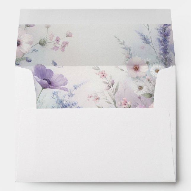 Soft Wildflower Meadow Daydreams Envelope (Back (Bottom))