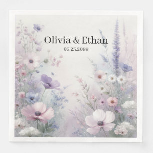 Soft Wildflower Meadow Daydreams Napkin