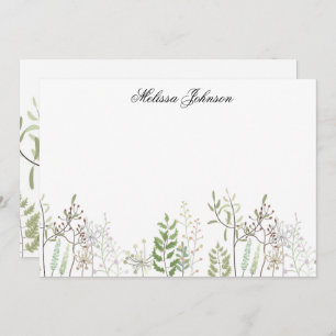 Soft Wildflower Personalised Card