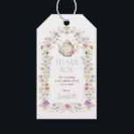 Soft Wildflower Tea Party Bridal Shower Favours Gift Tags<br><div class="desc">This elegant design features soft pastel watercolor wildflowers mixed with lush greenery foliage. Personalise the favour tags with your details. If you want to further re-arrange the style and placement of the text,  please press the "Click to customise further" button.</div>