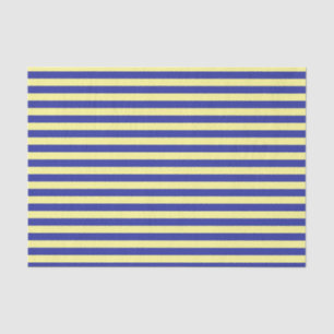 Soft Yellow and Blue Stripes Tissue Paper
