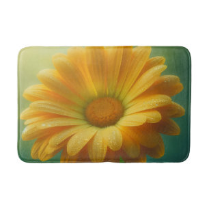 Soft Yellow Daisy  Bath Mat