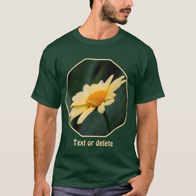 Soft Yellow Daisy Flower Nature Personalized T-Shirt (Front)