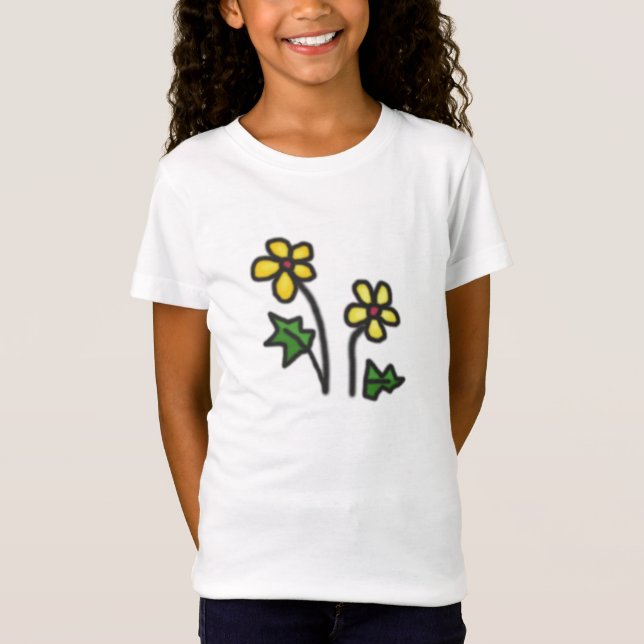 Soft Yellow Flower T-Shirt (Front)