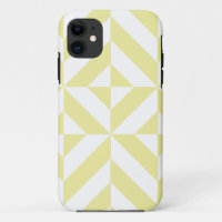 Soft Yellow Geometric Art Deco