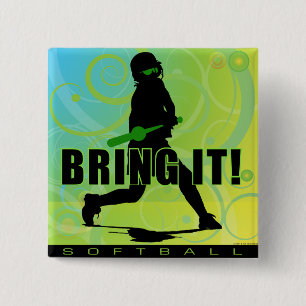 softball102 15 cm square badge