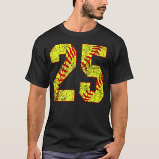 Softball 25 Fast Pitch Love Softball Mum Favourite T-Shirt