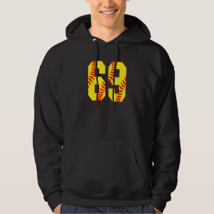 Softball 69 Fast Pitch Love Softball Mum Favourite Hoodie