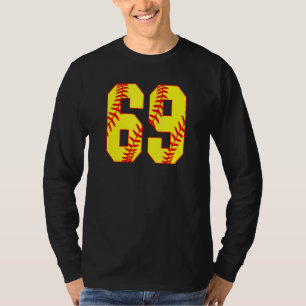 Softball 69 Fast Pitch Love Softball Mum Favourite T-Shirt