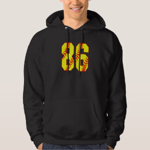 Softball 86 Fast Pitch Love Softball Mum Favourite Hoodie