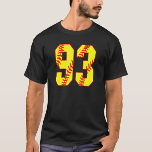 Softball 93 Fast Pitch Love Softball Mum Favourite T-Shirt