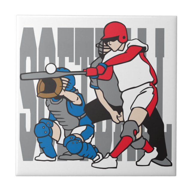 Softball Action Tile (Front)