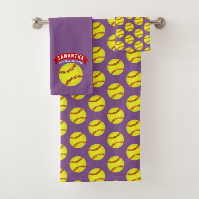 Softball All-Star Bath Towel Set (Insitu)