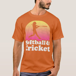 Softball and Cricket Gift for Softball Players Fan T-Shirt