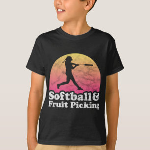 Softball and Fruit Picking Women or Girls T-Shirt
