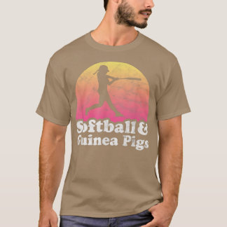 Softball and Guinea Pigs Women or Girls Guinea Pig T-Shirt