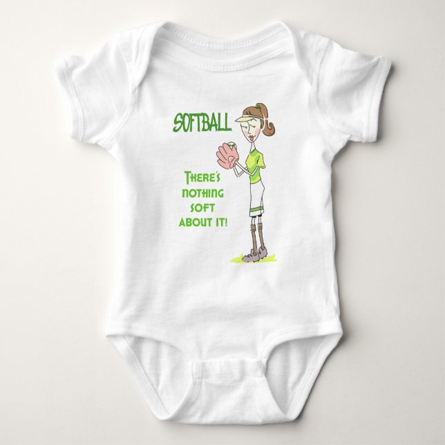 Softball Baby Bodysuit (Front)