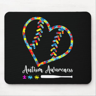 Softball Baseball Autism Awareness Premium Mouse Pad