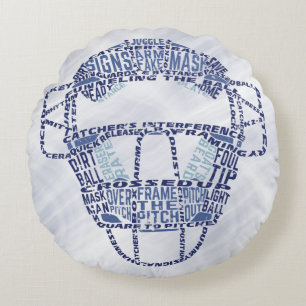 Softball Baseball Catcher's Mask Pillow