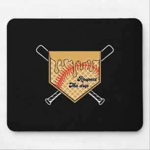 Softball Baseball Drip Boys Ice Cream Drip Youth B Mouse Pad