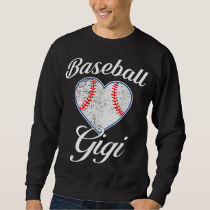 Softball Baseball Gigi Mothers Day For Gigi Mum Gr Sweatshirt