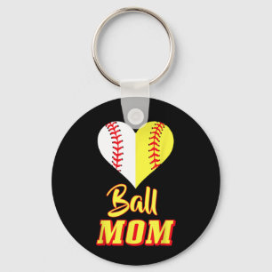 Softball Baseball Mum Sport Mothers Day Outfit Key Ring