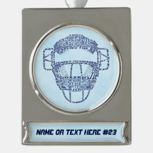 Softball Baseball Personalised Christmas Ornament