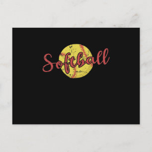 Softball Baseball Sport Mannschaft Home Run Postcard