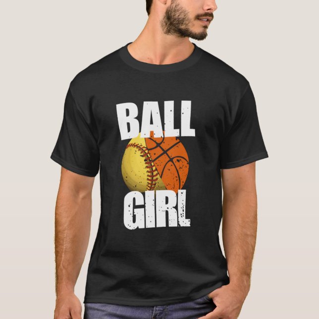 Softball Basketball T-Shirt (Front)